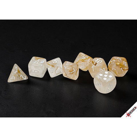 7-Die Set Borealis: Champagne (+bonus die) (Lab Dice 10)