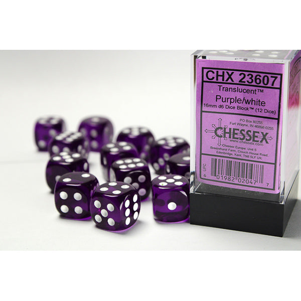16mm 12d6 Translucent: Purple/White