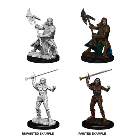 D&D Nolzur's Marvelous Miniatures: Unpainted Minis - Female Half-Orc Fighter