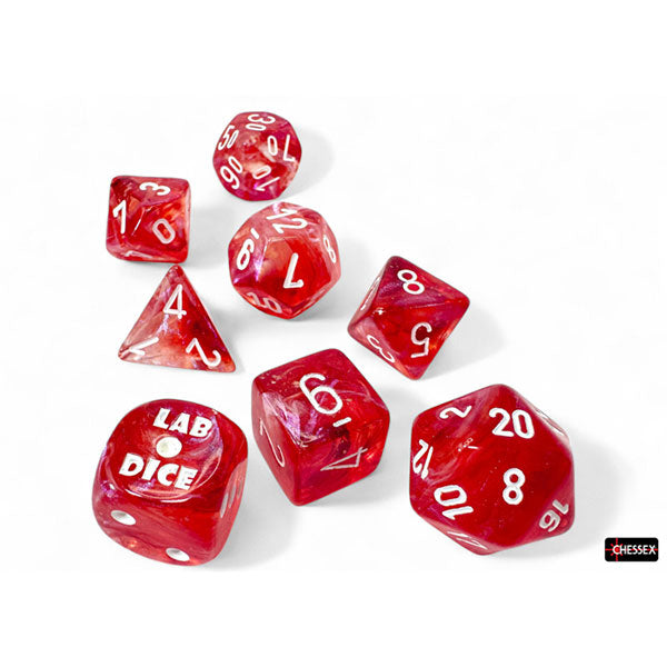 7-Die Set Borealis Luminary: Passion/White (+bonus die)