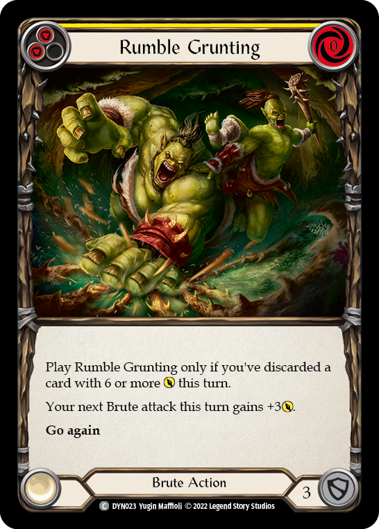 Rumble Grunting (Yellow) [DYN023] (Dynasty)