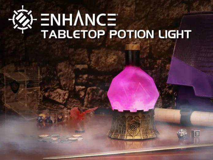 ENHANCE Gaming Tabletop Sorcerer's Potion Light - Purple