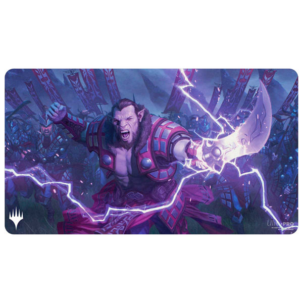 Playmat: MTG- Tarkir Dragonstorm- Zurgo Stormrender