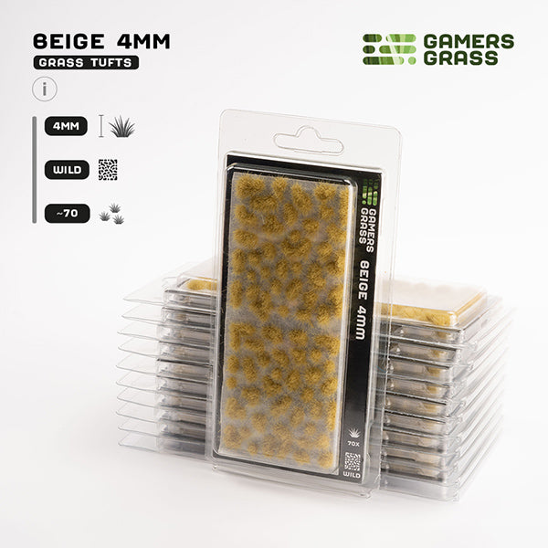 Gamers Grass Tufts: Tufts- Beige 4mm- Wild