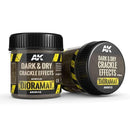 AK Interactive Dark & Dry Crackle Effects - 100ml (Acrylic)