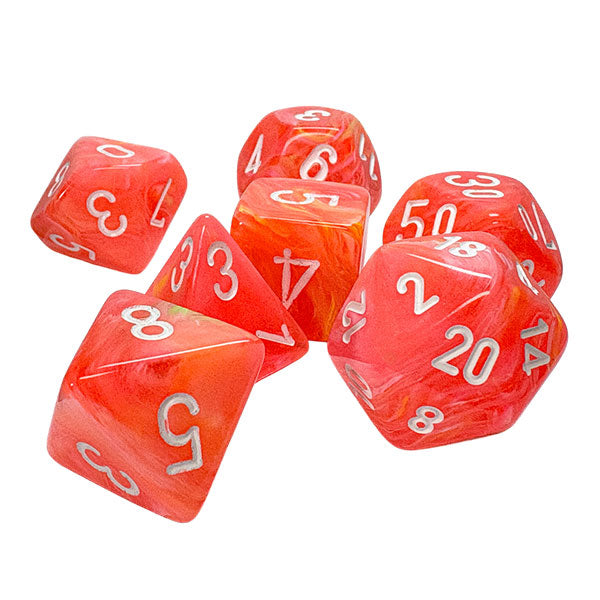 7-Die Set Mega-Hedrals Festive: Dahlia/White