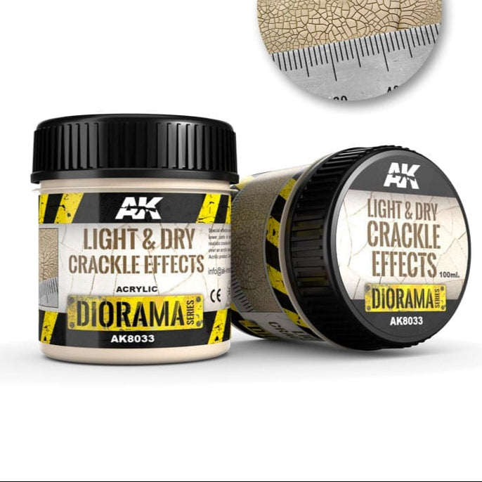 AK Interactive Light & Dry Crackle Effects - 100ml (Acrylic)