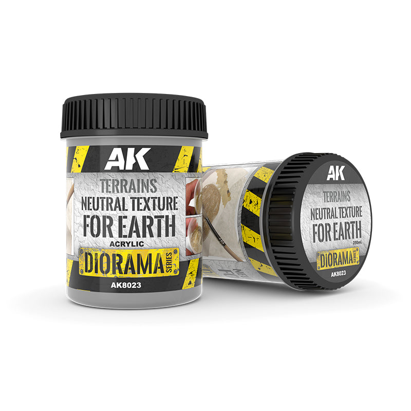 AK Interactive Terrains Neutral Texture for Earth - 250ml (Acrylic)