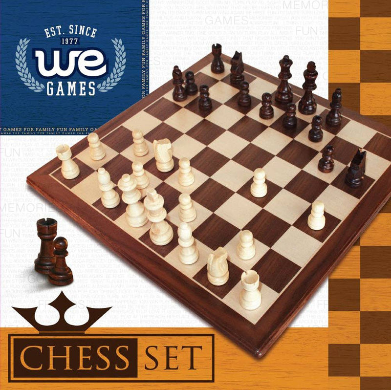 Classic Staunton Wood Chess Set - 12 in. Board, 2.75 in. King