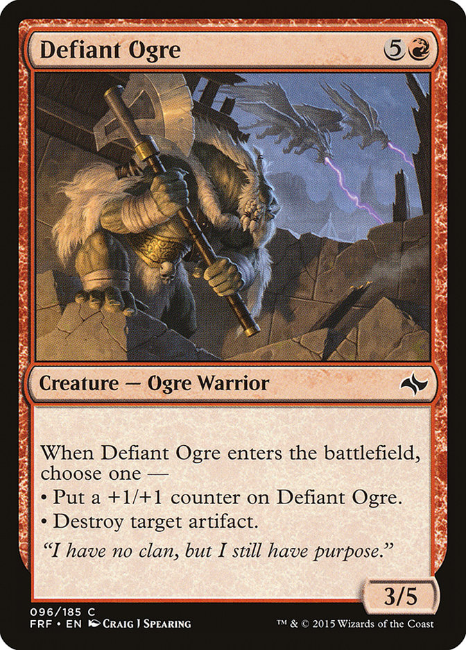 Defiant Ogre [Fate Reforged], MTG Single - Gamers Grove