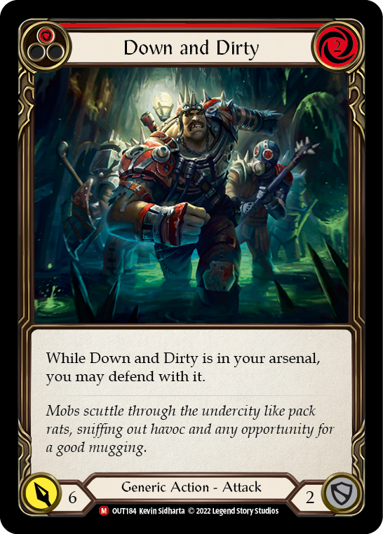 Down and Dirty [OUT184] (Outsiders)  Rainbow Foil