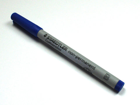 Non-Permanent Single Broad Tip Marker - Blue