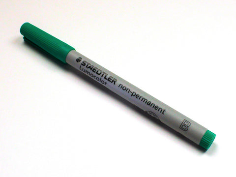 Non-Permanent Single Broad Tip Marker - Green