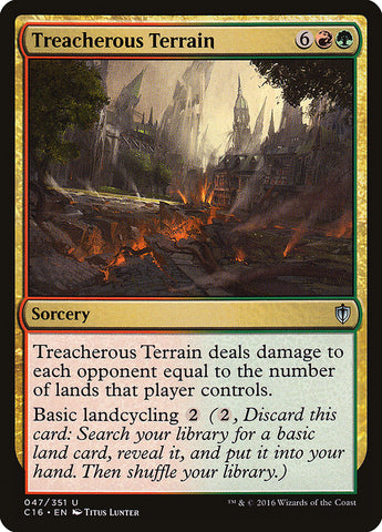 Treacherous Terrain [Commander 2016], MTG Single - Gamers Grove