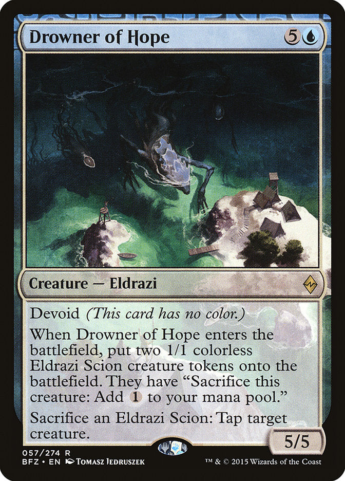 Drowner of Hope [Battle for Zendikar], MTG Single - Gamers Grove