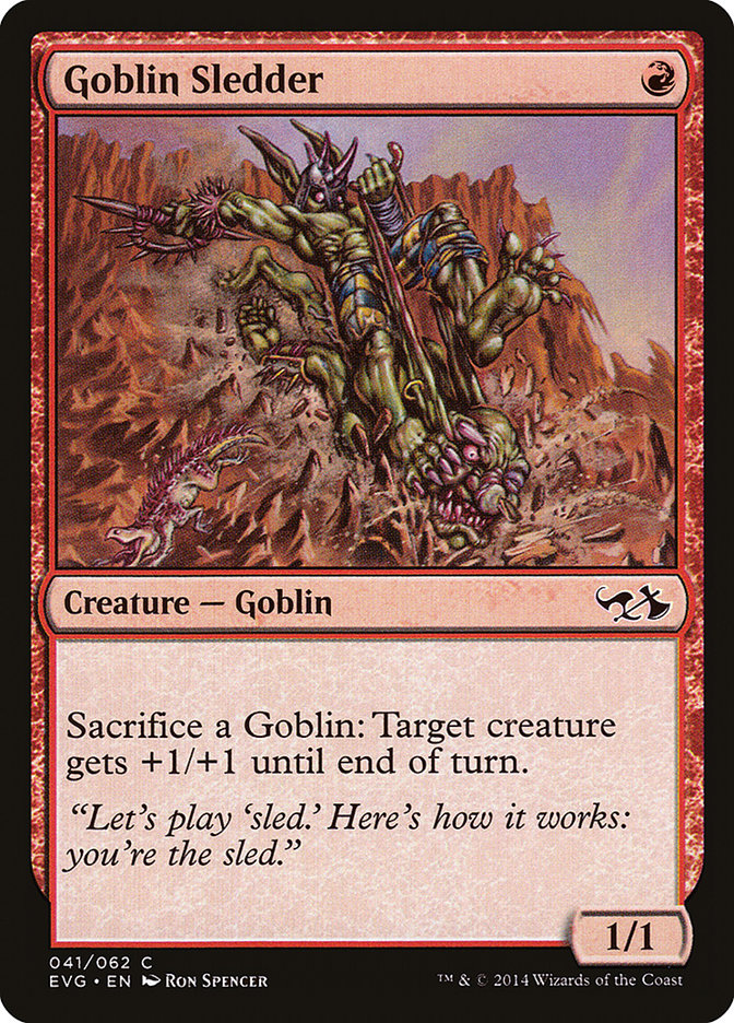 Goblin Sledder (Elves vs. Goblins) [Duel Decks Anthology], MTG Single - Gamers Grove