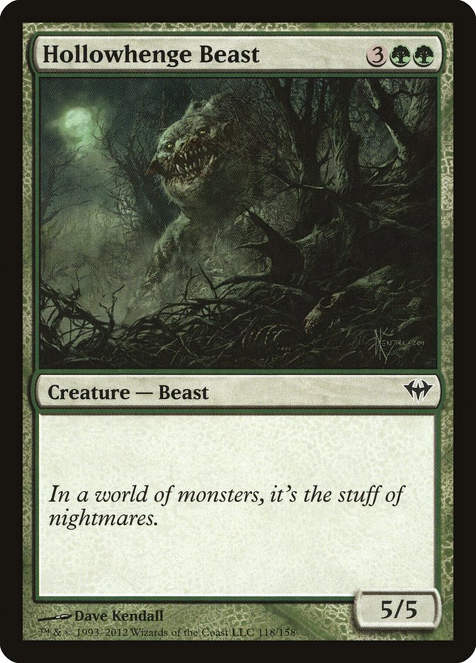 Hollowhenge Beast [Dark Ascension], MTG Single - Gamers Grove