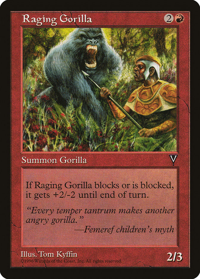 Raging Gorilla [Visions], MTG Single - Gamers Grove