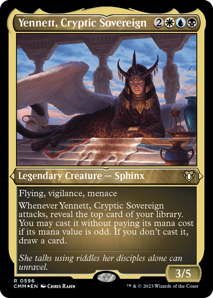Yennett, Cryptic Sovereign (Foil Etched) [Commander Masters]