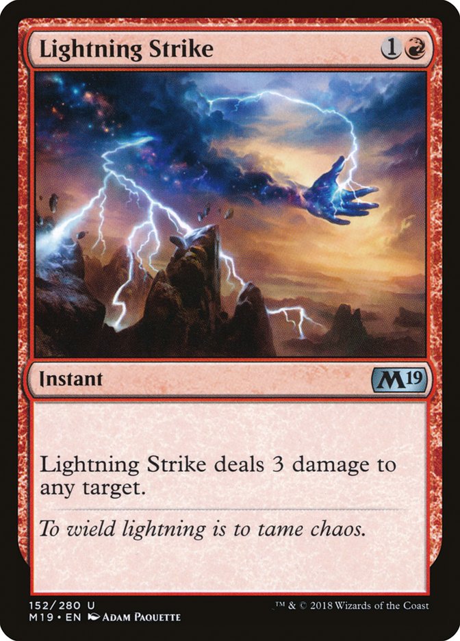Lightning Strike [Core Set 2019], MTG Single - Gamers Grove