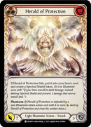 Herald of Protection (Red) (Rainbow Foil) [MON014-RF] 1st Edition Rainbow Foil