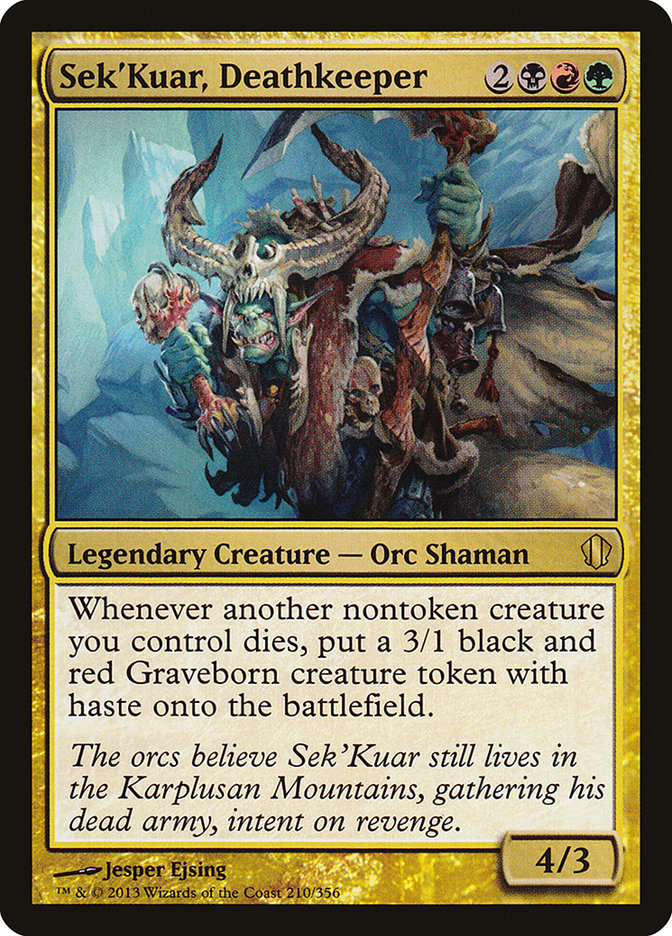 Sek'Kuar, Deathkeeper [Commander 2013], MTG Single - Gamers Grove