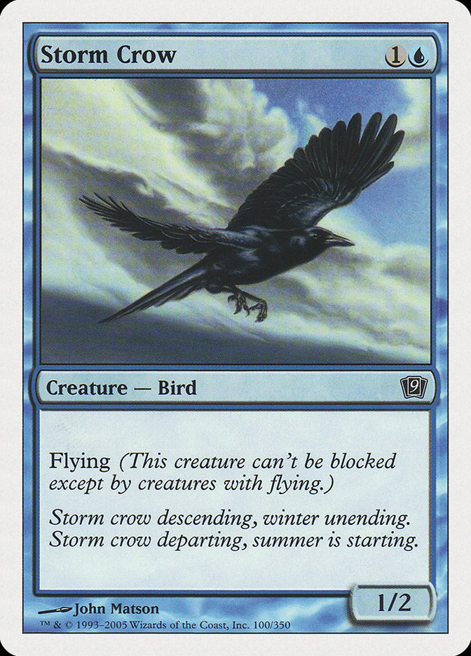Storm Crow [Ninth Edition], MTG Single - Gamers Grove