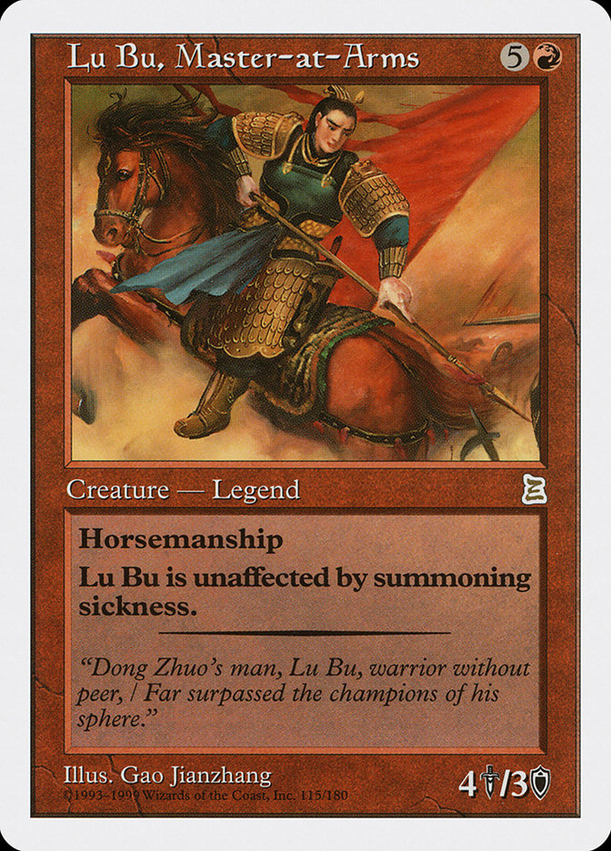Lu Bu, Master-at-Arms [Portal Three Kingdoms], MTG Single - Gamers Grove
