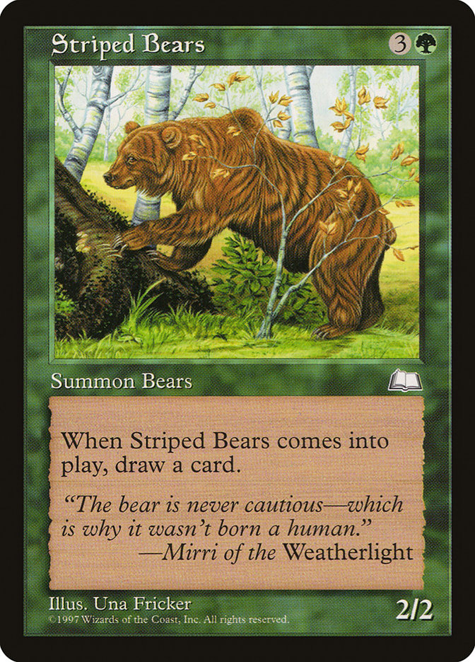 Striped Bears [Weatherlight], MTG Single - Gamers Grove