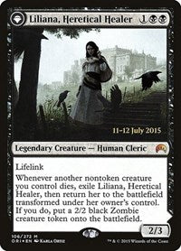 Liliana, Heretical Healer // Liliana, Defiant Necromancer [Magic Origins Promos], MTG Single - Gamers Grove
