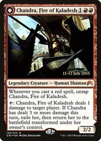 Chandra, Fire of Kaladesh // Chandra, Roaring Flame [Magic Origins Promos], MTG Single - Gamers Grove