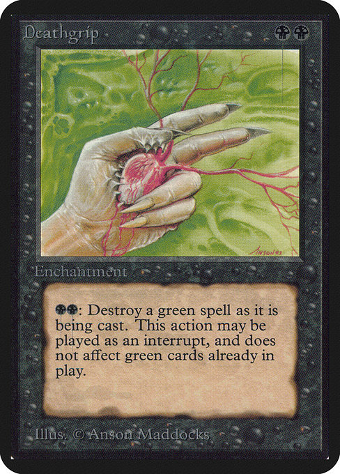 Deathgrip [Limited Edition Alpha], MTG Single - Gamers Grove