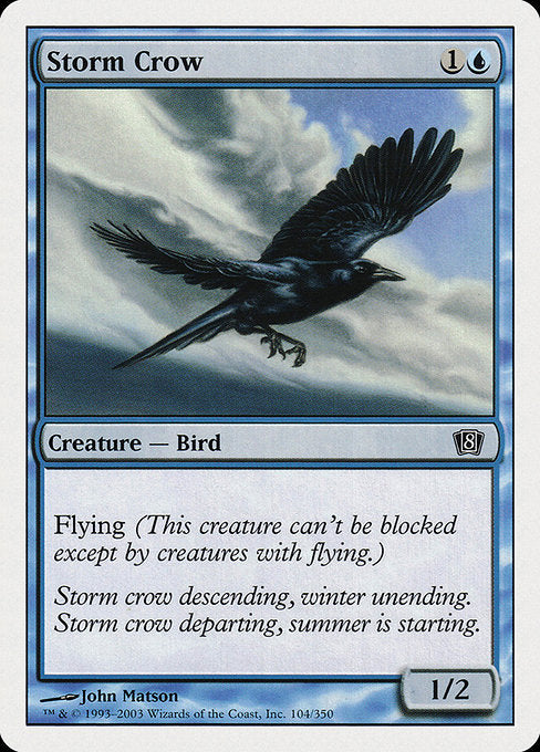 Storm Crow [Eighth Edition], MTG Single - Gamers Grove