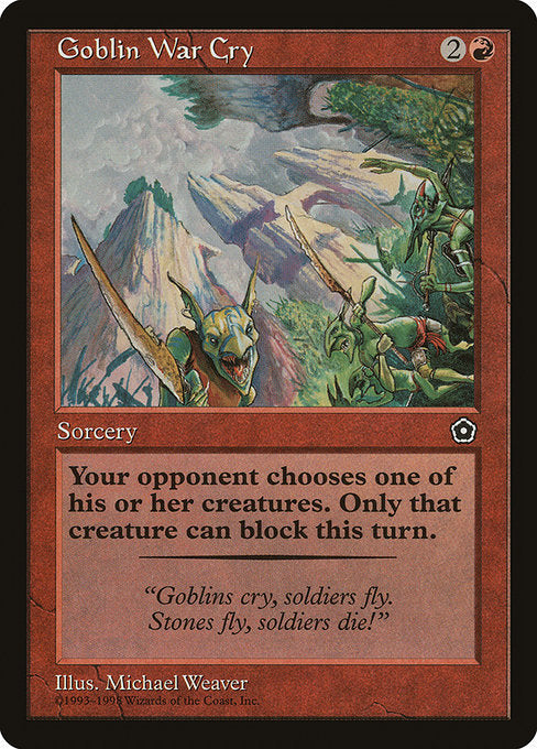 Goblin War Cry [Portal Second Age], MTG Single - Gamers Grove