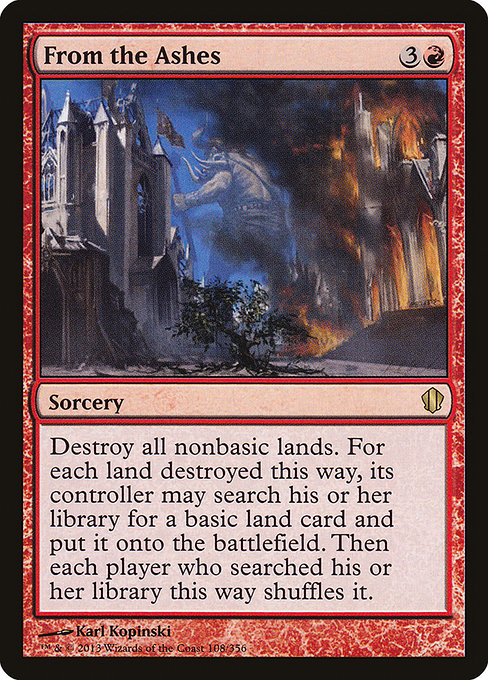 From the Ashes [Commander 2013], MTG Single - Gamers Grove