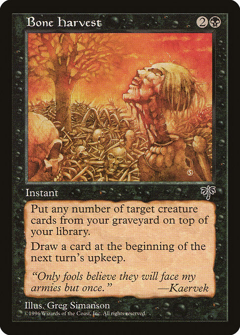 Bone Harvest [Mirage], MTG Single - Gamers Grove