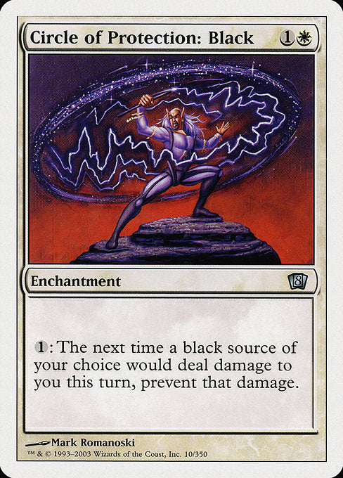 Circle of Protection: Black [Eighth Edition], MTG Single - Gamers Grove