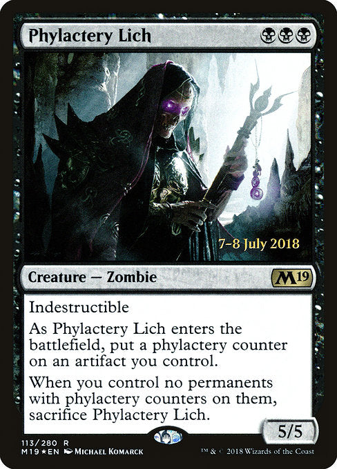 Phylactery Lich [Core Set 2019 Promos], MTG Single - Gamers Grove