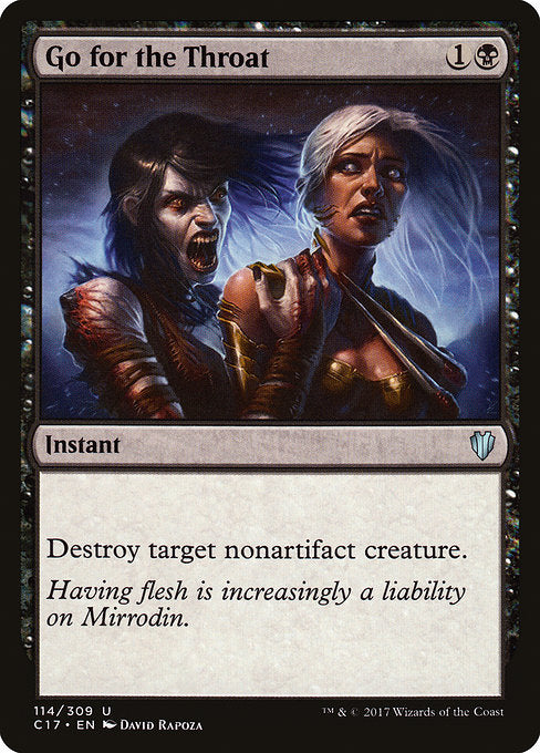 Go for the Throat [Commander 2017], MTG Single - Gamers Grove