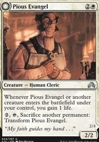 Pious Evangel // Wayward Disciple [Shadows over Innistrad]