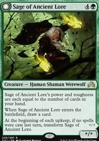 Sage of Ancient Lore // Werewolf of Ancient Hunger [Shadows over Innistrad]