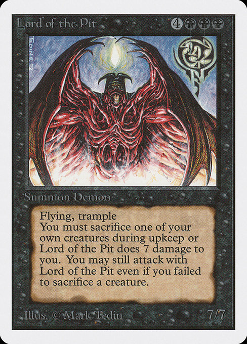 Lord of the Pit [Unlimited Edition], MTG Single - Gamers Grove