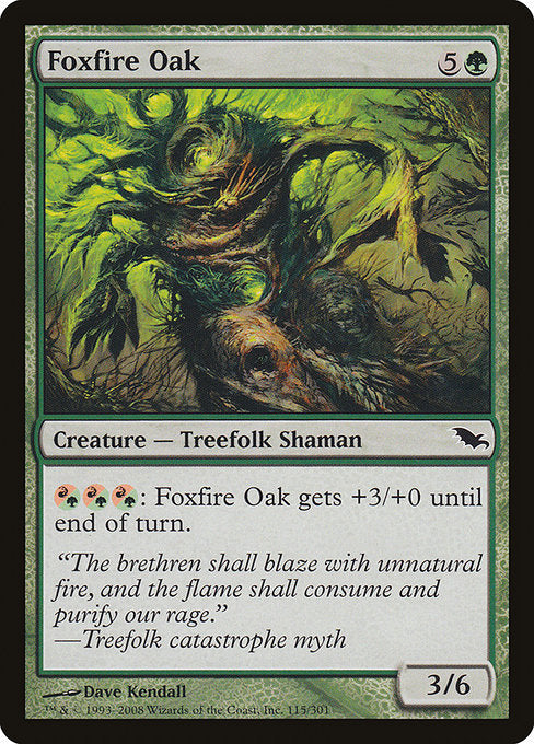 Foxfire Oak [Shadowmoor], MTG Single - Gamers Grove