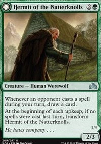 Hermit of the Natterknolls // Lone Wolf of the Natterknolls [Shadows over Innistrad]