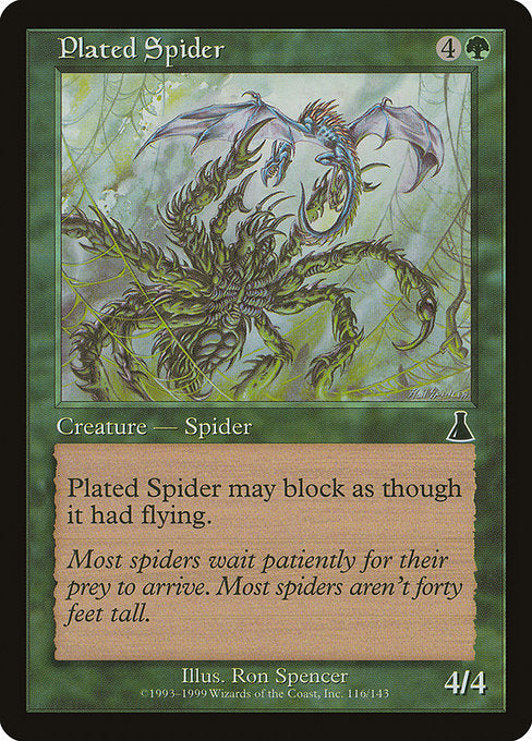 Plated Spider [Urza's Destiny], MTG Single - Gamers Grove