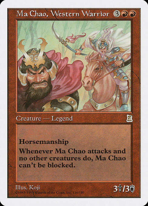 Ma Chao, Western Warrior [Portal Three Kingdoms], MTG Single - Gamers Grove