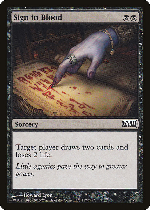 Sign in Blood [Magic 2011], MTG Single - Gamers Grove