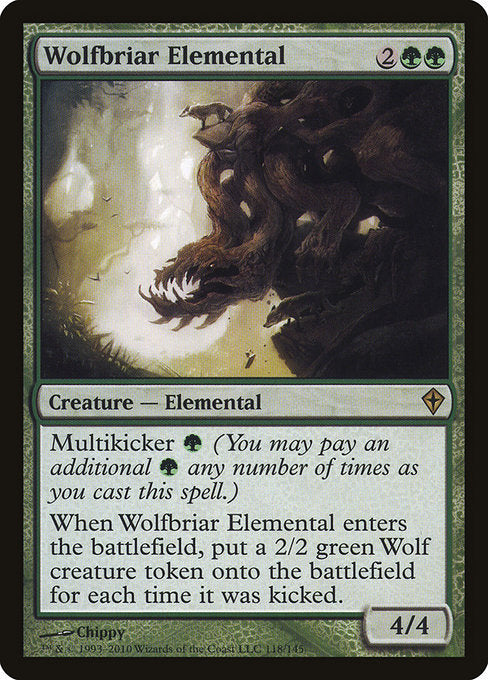 Wolfbriar Elemental [Worldwake], MTG Single - Gamers Grove