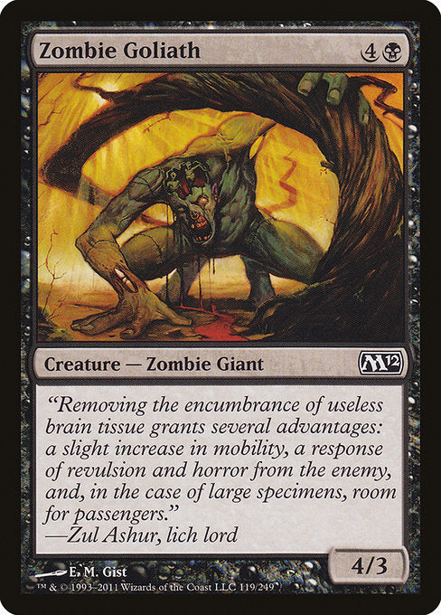 Zombie Goliath [Magic 2012], MTG Single - Gamers Grove