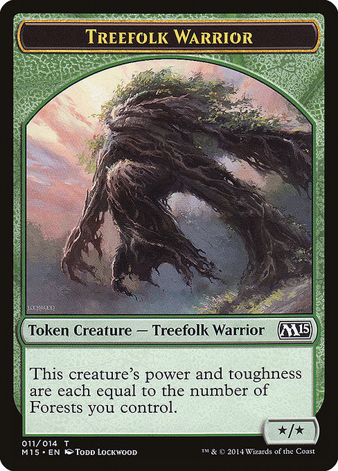 Treefolk Warrior [Magic 2015 Tokens], MTG Single - Gamers Grove